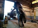 heavy duty repais to a large shear mounted an an excavator